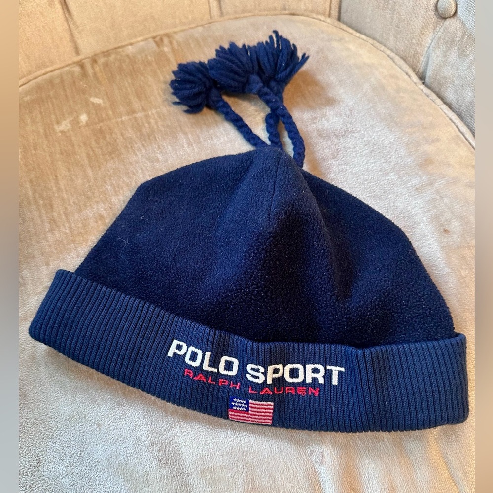 Rare Vintage Polo Sport “Polartec Heli Hat” Ski Beanie 🇺🇸⛷️